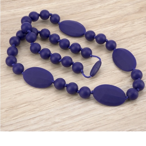 Cider Teething Trends Silicone Navy Teething Necklace - Picture 3 of 3